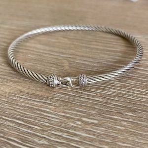 David Yurman Cable Buckle Bracelet with Diamonds